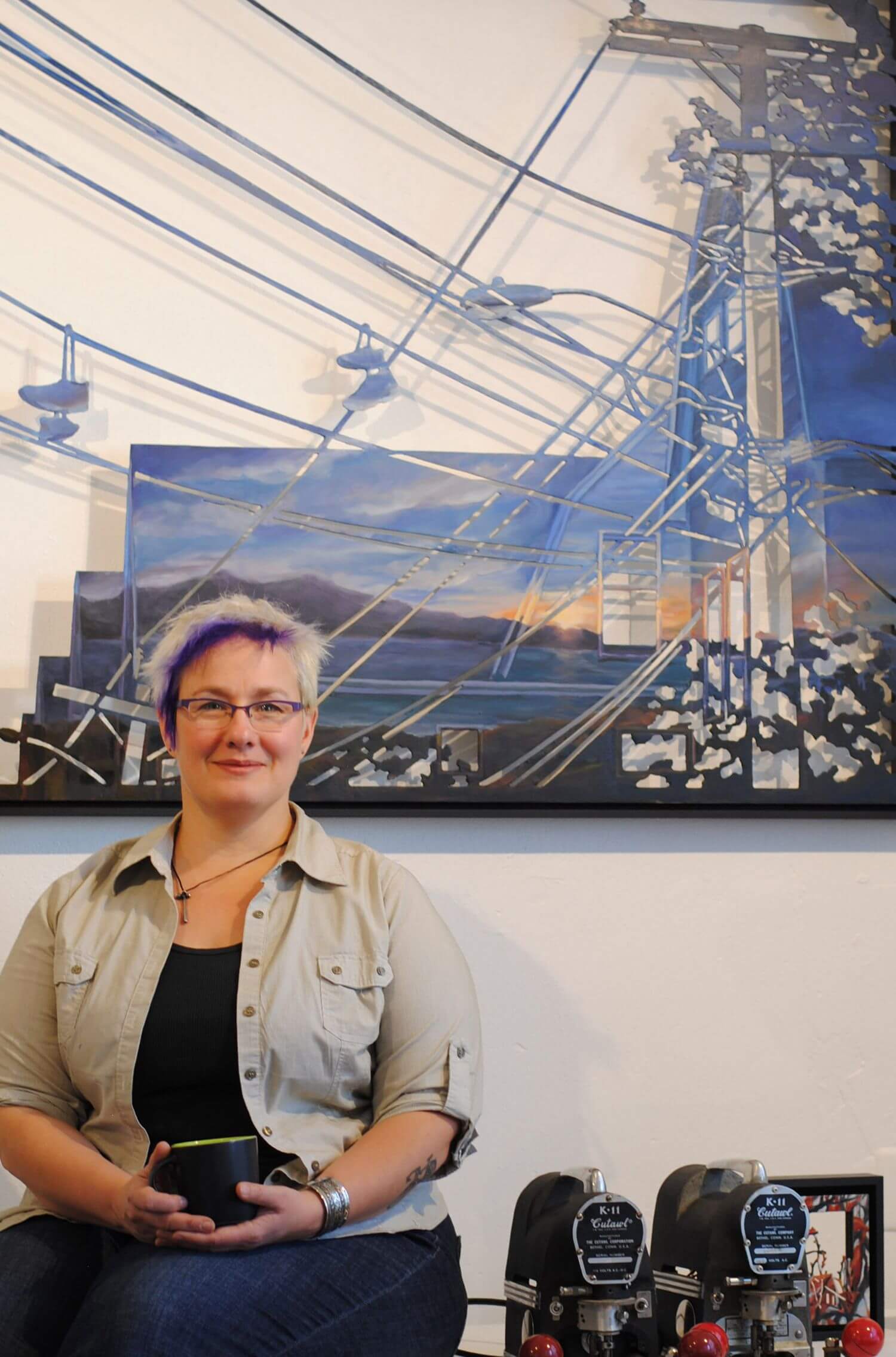 Rachel Mello at Somerville Open Studios.