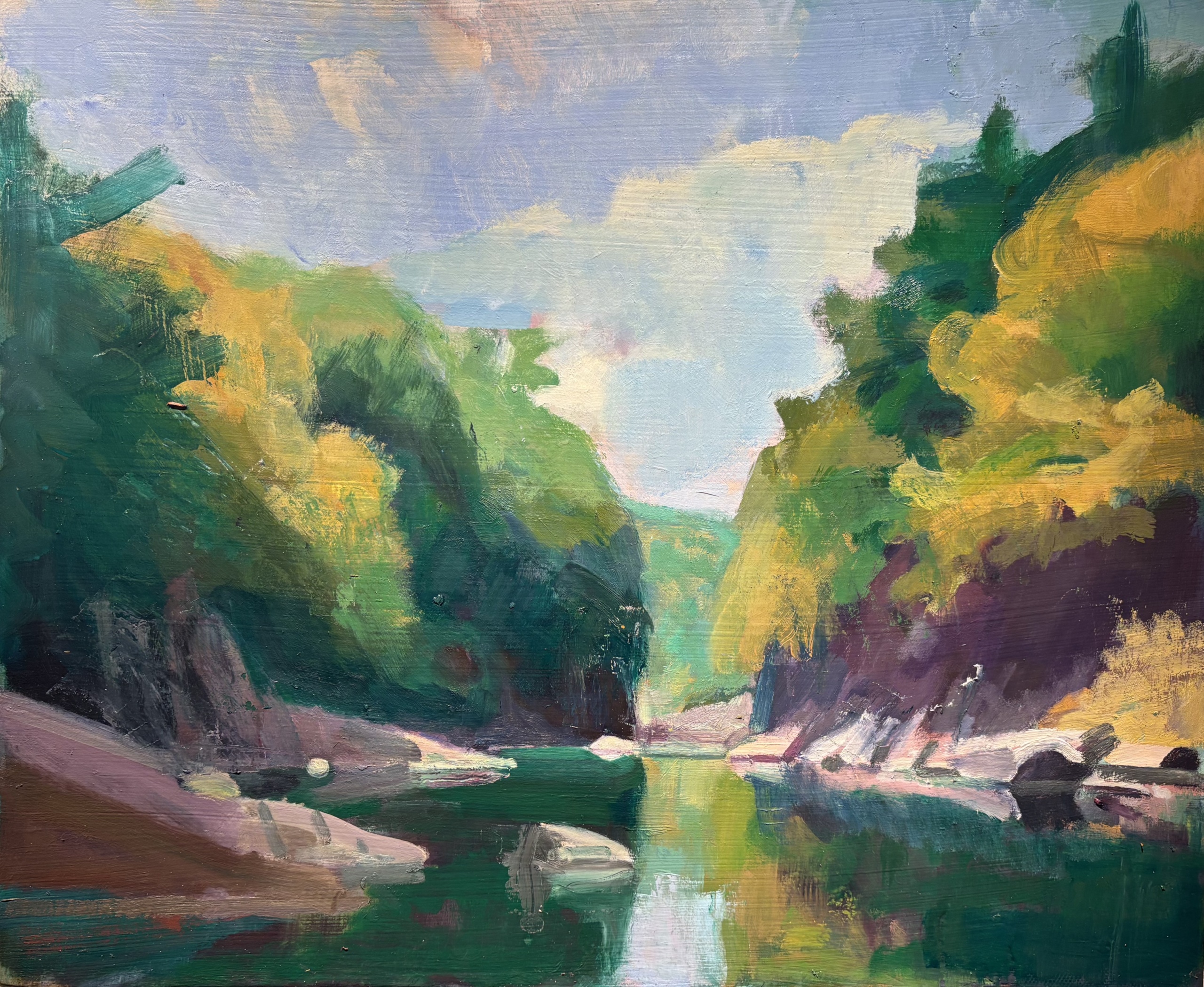 Chesterfield Gorge, Summer 2025 18×22 OB